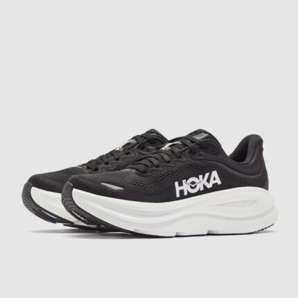 hoka bondi 9 black white