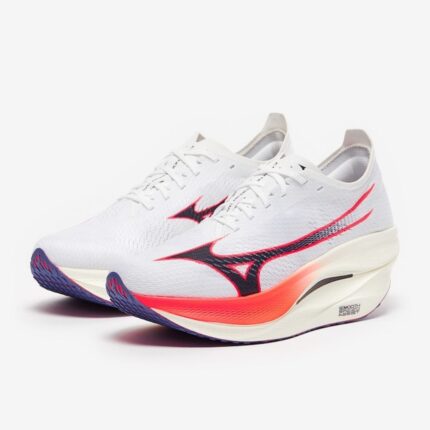 mizuno wave rebellion pro 3 white baritone blue fiery coral