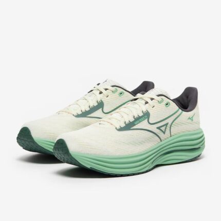 mizuno wave rider 29 white bistro green