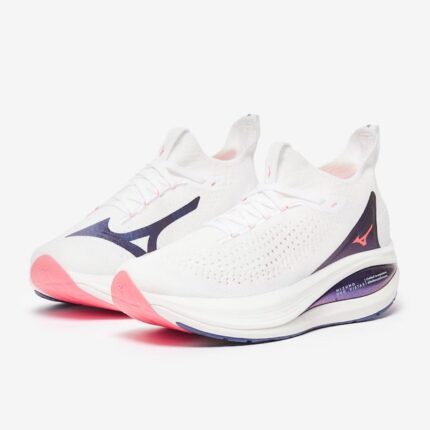 mizuno womens neo vista 2 white striking coral iris bloom