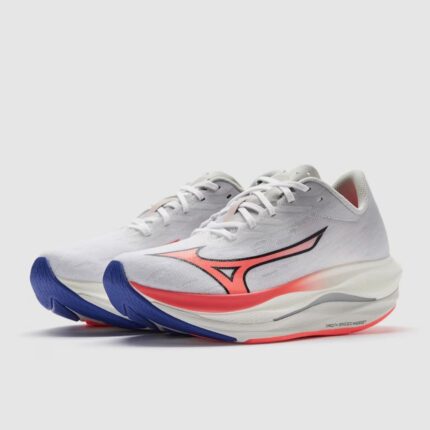 mizuno womens wave rebellion flash 3 white striking coral