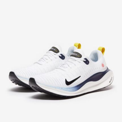 nike reactx infinity run 4 white navy speed yellow