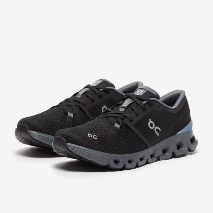 on cloud x 4 black chambray
