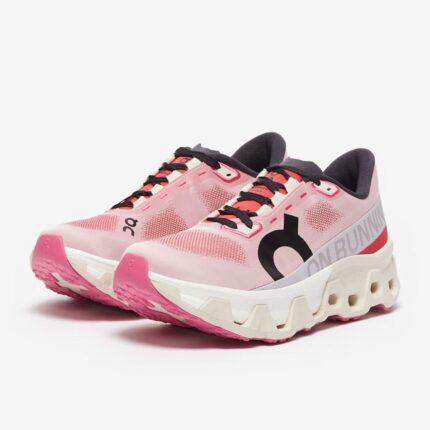 on womens cloudmonster hyper pink red cream