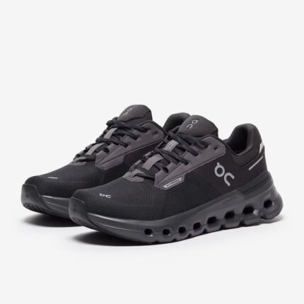 on womens cloudrunner 2 waterproof magnet black