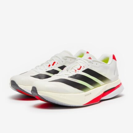 adidas adizero boston 13 white black lucid red