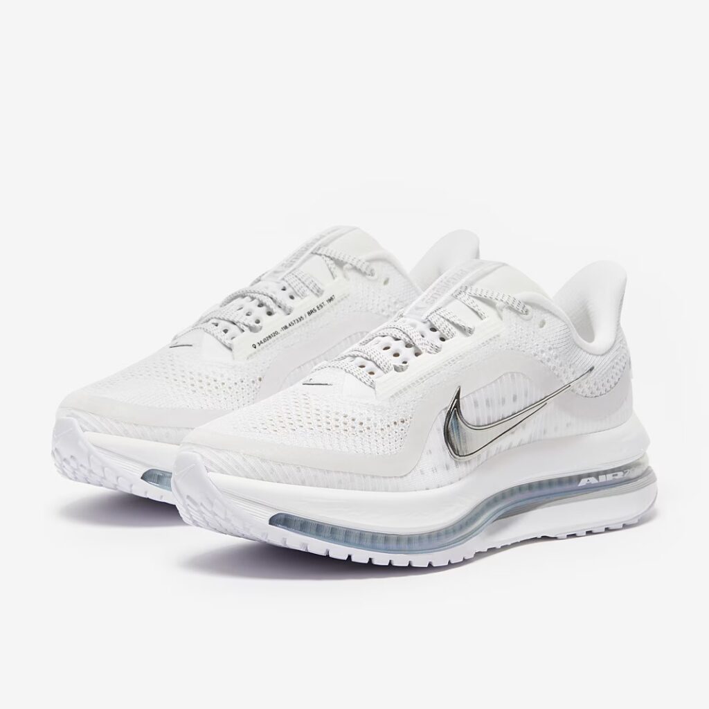 nike womens pegasus premium metallic silver swoosh