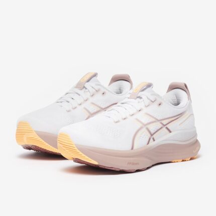 asics womens gel kayano 32 white taupe orange glow
